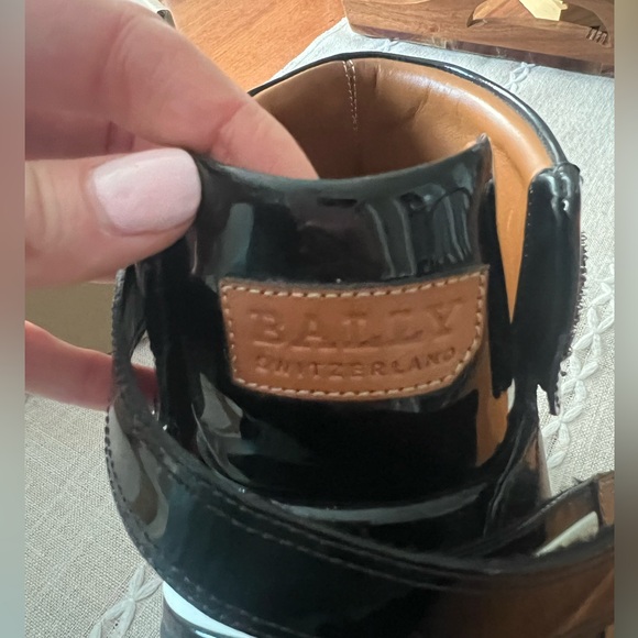 Bally Men’s size 10.5 Herick Leather High Top Sneakers - Picture 5 of 8